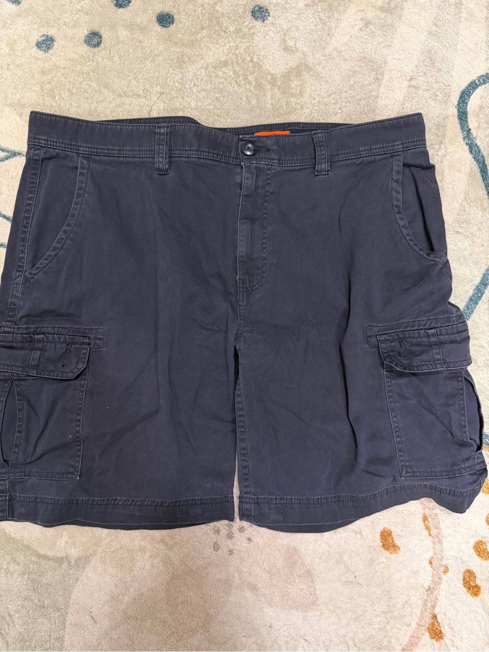 St. John's Bay Dark Navy Cargo Shorts with Flap Pockets